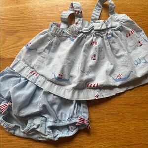 Adorable Nautical Baby Outfit